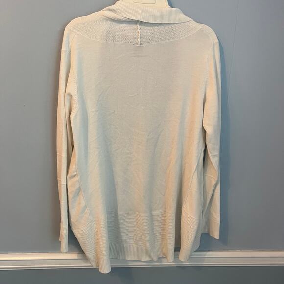 Madison Lilly White Open Front Cardigan size medium - Picture 9 of 14